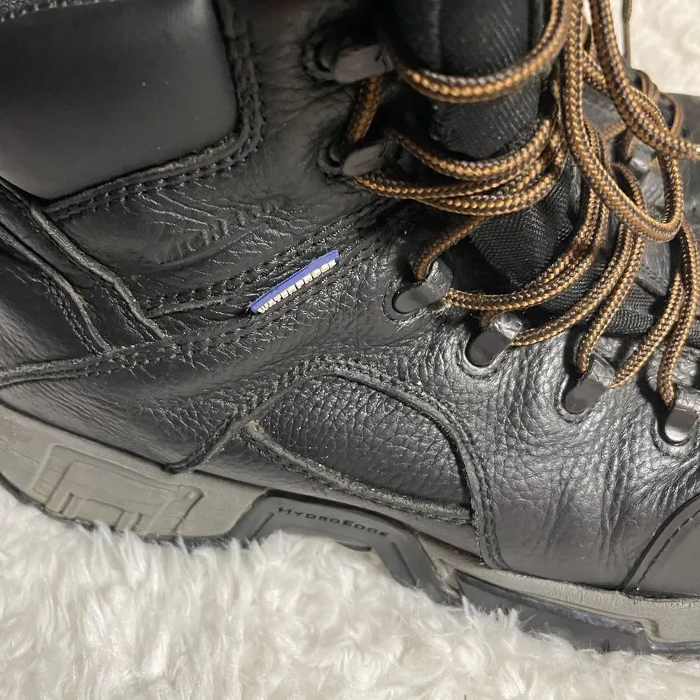 Michelin HydroEdge Steel Toe Puncture-Resistant Waterproof Black Work BootSZ12W